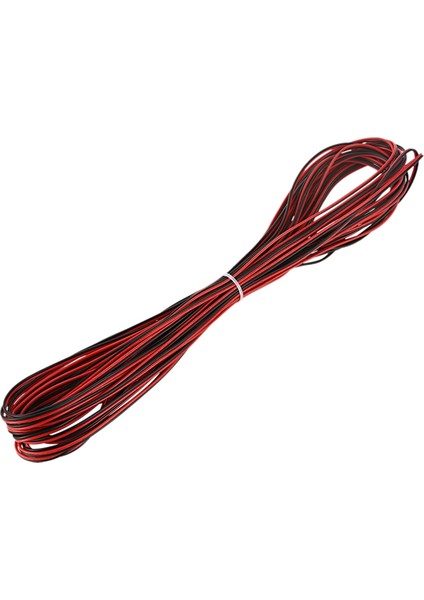 22 Ölçer 15 M Kırmızı Siyah Zip Tel Awg Kablo Güç Topraklama Örgülü Bakır Araba (Yurt Dışından) modelleri
