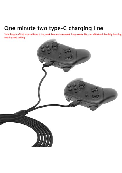 2'si 1 Arada Tip-C Şarj Kablosu Tip-C Gamepad Konsolu Ps5 Için Hızlı Şarj Kablosu (Yurt Dışından) modelleri