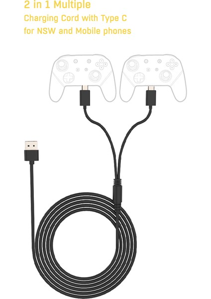 2'si 1 Arada Tip-C Şarj Kablosu Tip-C Gamepad Konsolu Ps5 Için Hızlı Şarj Kablosu (Yurt Dışından) fırsatları