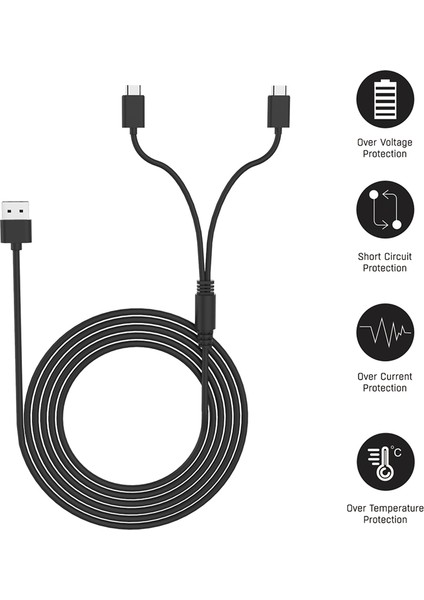 2'si 1 Arada Tip-C Şarj Kablosu Tip-C Gamepad Konsolu Ps5 Için Hızlı Şarj Kablosu (Yurt Dışından) indirimleri
