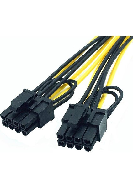 6 Pin Dişi Çift 8 Pin Erkek Pcı Express Güç Dönüştürücü Kablosu Cpu Video Grafik Kartı 6pin To 8pin Pcıe Güç Kablosu (Yurt Dışından)