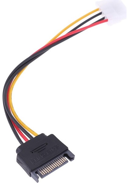 1 Adet Sata Ide Güç Kablosu 15 Pin Sata Erkek Molex Ide 4 Pin Dişi Kablo Adaptörü Sıcak Satış (Yurt Dışından)