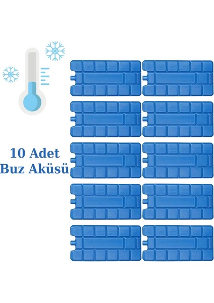 NS Reliable Buz Aküsü Kasedi Ice Box Soğuk Zincir - 10 Adet