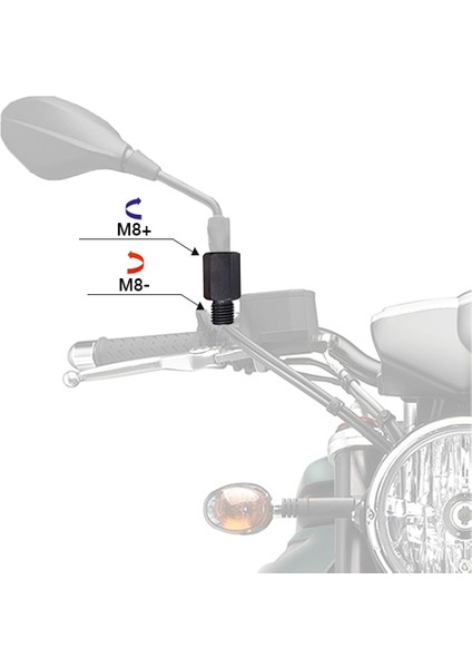 Motomaster Ayna Adaptörü +8 -8 Düzden Terse