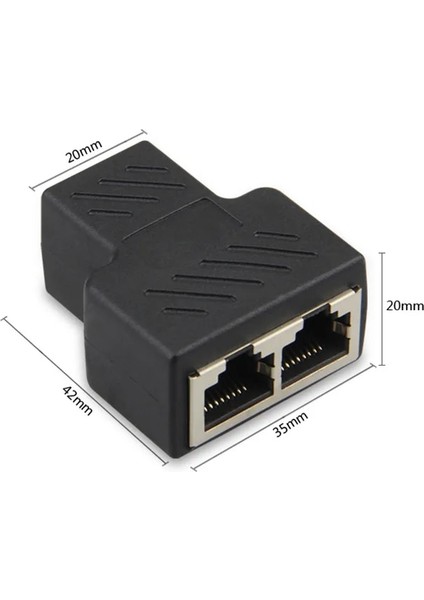1 Ila 2 Yollu RJ45 Lan Ethernet Ağ Kablosu Dişi Splitter Konnektör Adaptörü Dizüstü Bilgisayar Yerleştirme Istasyonları (Yurt Dışından) modelleri
