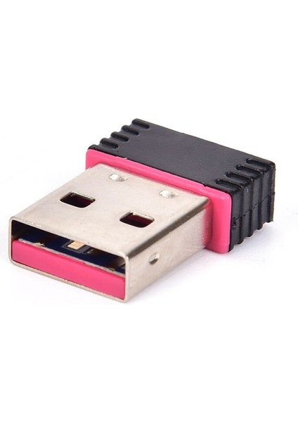 Mini USB Wifi Adaptörü 150 Mbps Wi-Fi Adaptörü Pc USB Ethernet Wifi Ağ Kartı Bilgisayar Konektörü Sevimli Pembe (Yurt Dışından)