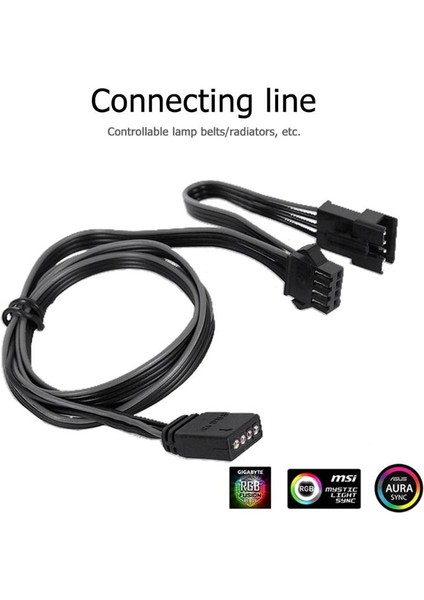 12 V 4pin Rgb Bağlantı Kablosu 60 cm Pc Kasa Fanı LED Şerit Uzatma Kablosu Kablo Tel Giga/microstar/asus Rgb Anakart Yeni (Yurt Dışından) indirimleri