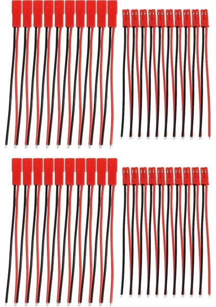 10 Çift 2 Pin Jst Fiş Konnektörü M - F 110MM Kablo Teli Kırmızı Siyah (Yurt Dışından) modelleri