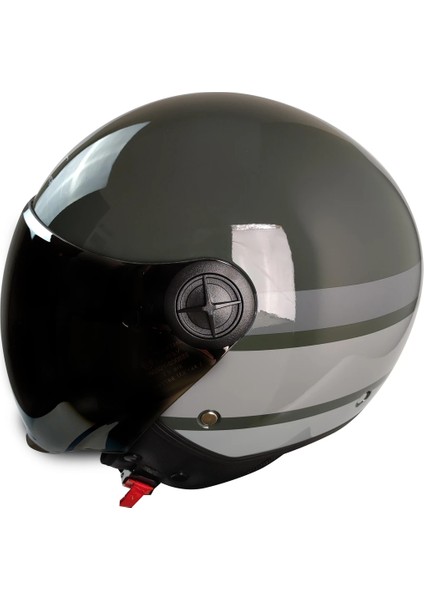 Mts FX101 Silver Yarım Yazlık Kask Nardo-Gri