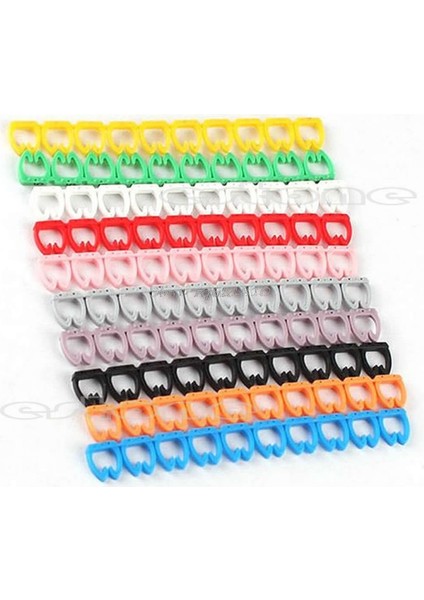 100 Adet RJ45 RJ11 RJ12 Renkli Sayısal Kablo Etiketi Işareti Yeni Bırak Gemi Dropshipping (Yurt Dışından)