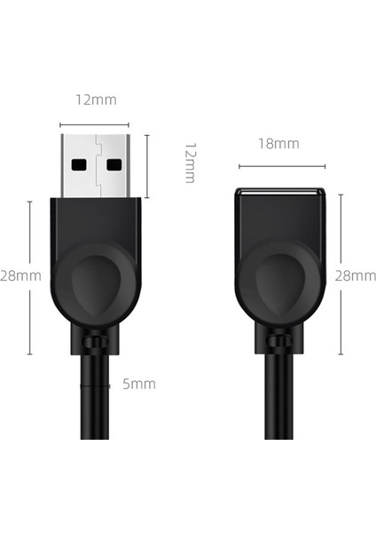 Keyds Oyun Konsolu Kulaklıkları Için USB 2.0 Uzatma Kablosu A/f Erkek - Dişi Kurşun (Yurt Dışından) modelleri