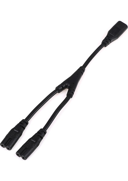 Iec 320 C8 - 2xc7 Y Bölünmüş Güç Kablosu, Iec 2 Pinli Şekil 8 Erkek - 2 Dişi (28 Cm) (Yurt Dışından) modelleri