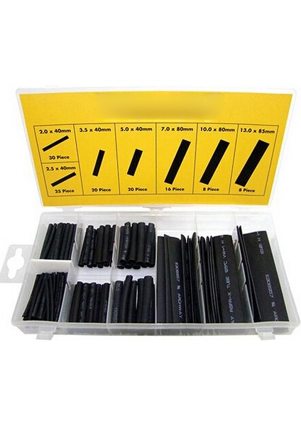 127 Adet Siyah Isıyla Daralan Boru Çeşitleri Tel Sarma Elektrik Yalıtım Teknolojisi (Yurt Dışından) fiyatları