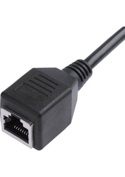 RJ45 Erkek 2 Kadın Dönüştürücü Adaptör Ethernet Lan Ağ Konektörü Uzatma Splitter Kablosu Pc Tv Internet (Yurt Dışından)