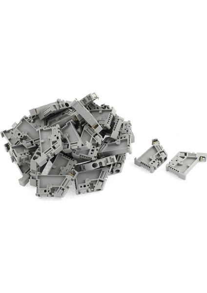 50 Adet 35MM Dın Ray Terminal Bloğu Uç Durdurucu Montaj Klipleri (Yurt Dışından)