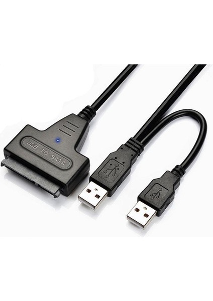 Sabit Disk Sürücüsü 7 + 15 Pin Sata - 2,5 Inç HDD Dizüstü Bilgisayar Için USB 2.0 Adaptör Kablosu (Yurt Dışından)