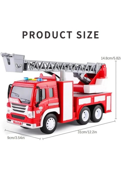 Pilli Sürtmeli Sesli Işıklı Su Püskürtmeli Su Atan Itfaiye Aracı 1:16 Ölçek 30 cm fiyatları