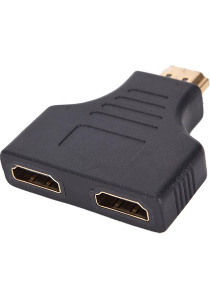 1pc HDMI Erkek - HDMI Dişi Y Anahtarı Splitter Çift Dönüştürücü Adaptör (Yurt Dışından)