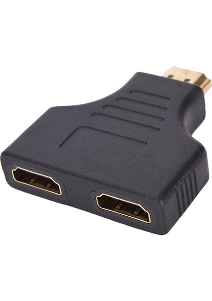 1pc HDMI Erkek - HDMI Dişi Y Anahtarı Splitter Çift Dönüştürücü Adaptör (Yurt Dışından)