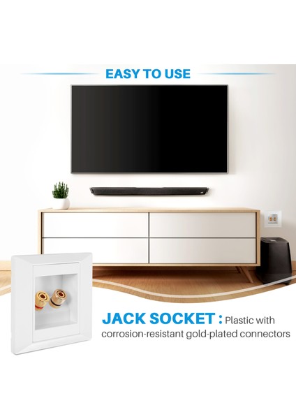 Sodıal(R)2 Jack Hoparlörlü Duvar Prizi Bağlantı Portu Beyaz (Yurt Dışından) fiyatları