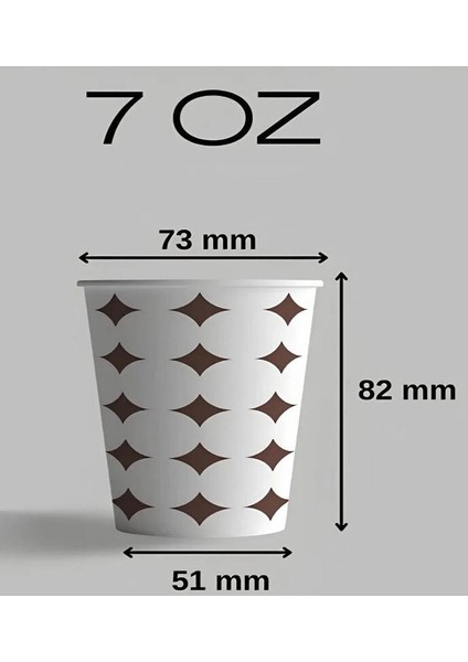 7 Oz Karton Bardak 50Adet