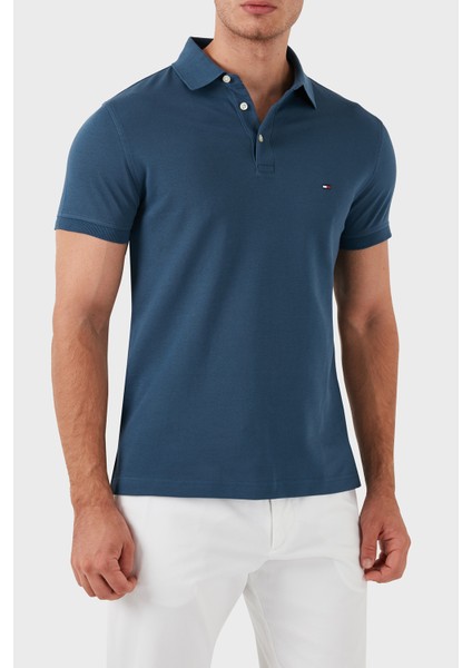 Tommy Hilfiger Organik Pamuklu Slim Fit Erkek Polo Yaka T-Shirt MW0MW17771 Dbz