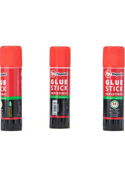 Glue Stick Yapıştırıcı Büyük Boy Güçlü Yıkanabilir Kolay Uygulanır Solvent Içermez Dayanıklı 3 Adet