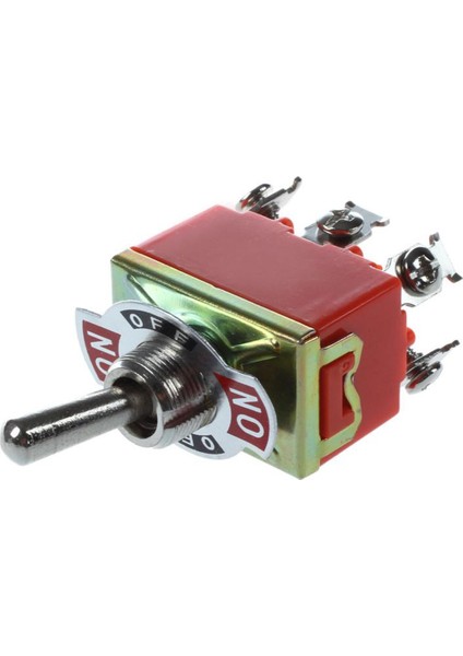 Ac 250V 15A Mandallama 3 Yollu Açma-Kapama-Açık Tek Kutuplu Çift Atışlı Geçiş Anahtarı Turuncu (Yurt Dışından)