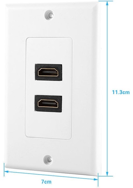 Duvar Paneli-1 * Duvar Plakaları 1 * HDMI Bağlayıcılar 8 * Montaj Vidaları-Beyaz (Yurt Dışından) fırsatları