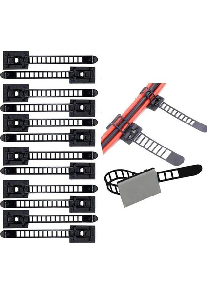 Ayarlanabilir Kablo Tutucu Seti Yönetimi, Yapışkanlı Güvenli Destekli Kablo Sabitleme Tel Tutucusunun Kablo Klipsleri (Yurt Dışından) fiyatları