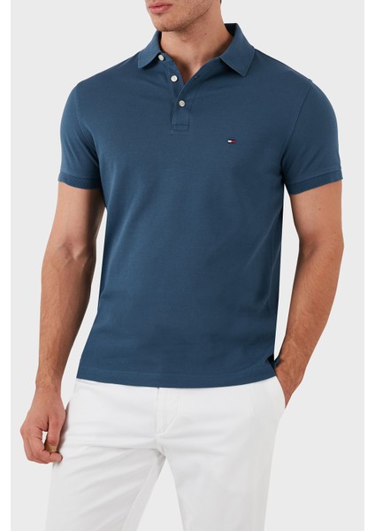 Organik Pamuklu Slim Fit Erkek Polo Yaka T-Shirt MW0MW17771 Dbz