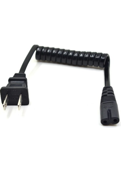 10-30 cm Jp Abd NEMA1-15P 2pın Fiş IEC320 C7 Ac Kısa Taşınabilir Bahar Geri Çekilebilir Güç Kablosu 2 Prong C7 20 cm Pu Güç Kablosu (Yurt Dışından)