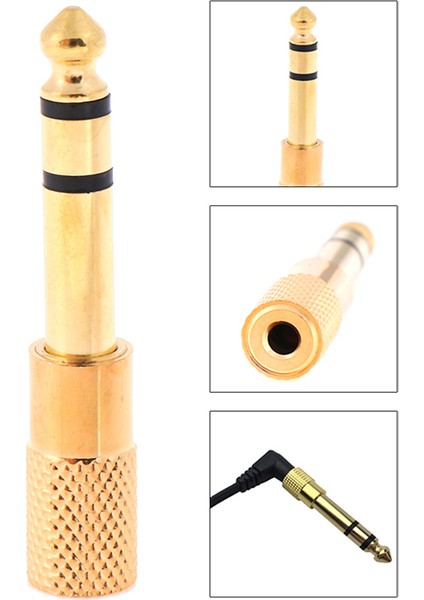 Adet 1/8 3.5mm Dişi 6.5mm 1/4 Erkek Kulaklık Jakı Adaptör Fişi Stereo Ses (Yurt Dışından) fiyatları