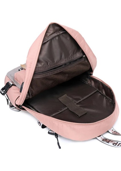 Laptop Bölmeli, USB Şarj Kablolu, Su Geçirmez Lise ve Günlük Kaliteli Sırt Çantası Haki SRT621 indirimleri