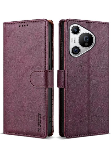 Huawei Pura 70 Pro Için Flip Case Artı Yan Cep Anti Kayma Çift Katmanlı (Yurt Dışından)