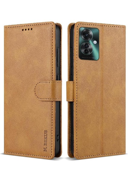 Oppo RENO11 F Manyetik Kapatma Kart Yuvaları Için Flip Case Çift Katmanlı Anti (Yurt Dışından)