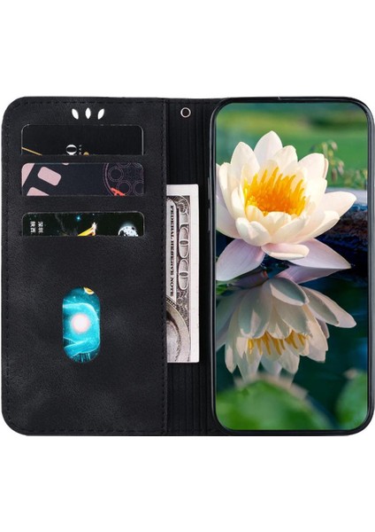 Oppo Oppo 10 5g Kabartma Lotus Çiçek Kickstand Manyetik Için Flip Case (Yurt Dışından)