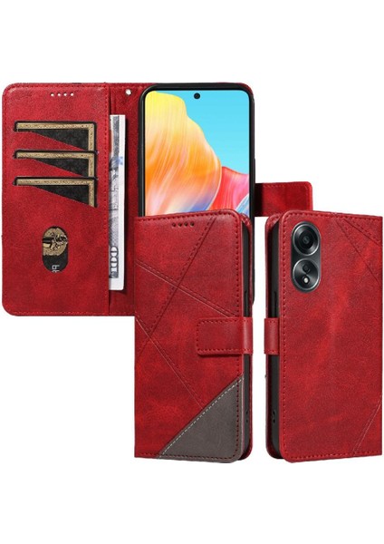 Bdt Shop Elmas Dikiş Yüksek Kaliteli Deri Çanta ile Oppo Diamond 4g Için Flip Case (Yurt Dışından)