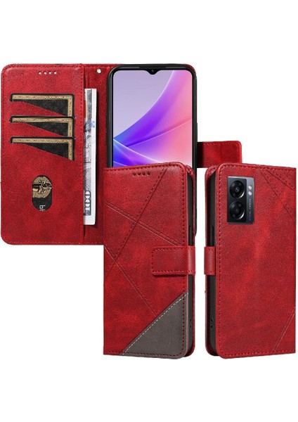 Elmas Dikiş Yüksek Kalite ve Kart Yuvası ile Oppo A57S Için Flip Case (Yurt Dışından)