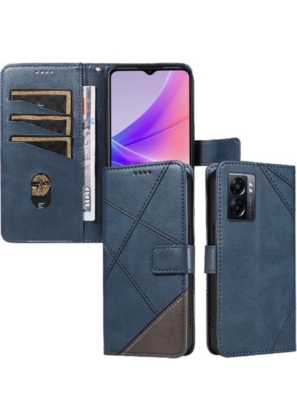 Elmas Dikiş Yüksek Kalite ve Kart Yuvası ile Oppo A57S Için Flip Case (Yurt Dışından)