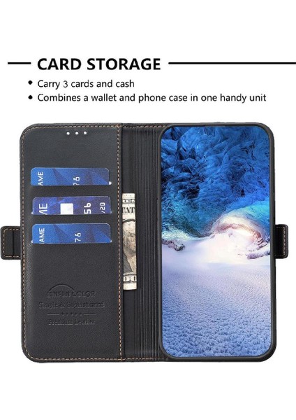 Oppo Bulmak Için Flip Case X6 Pro Kickstand Manyetik Kart Yuvaları Tutucu Tpu Pu (Yurt Dışından)