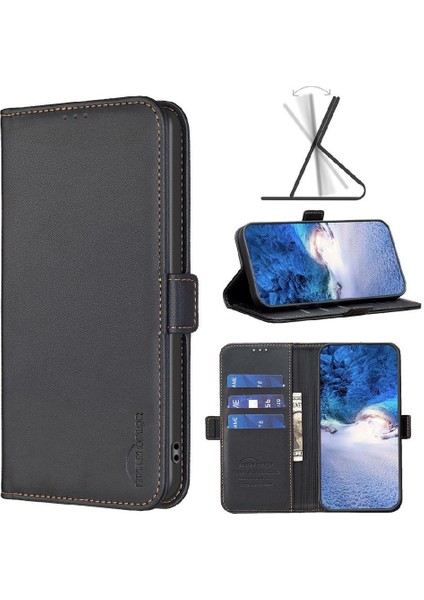 Oppo Bulmak Için Flip Case X6 Pro Kickstand Manyetik Kart Yuvaları Tutucu Tpu Pu (Yurt Dışından)