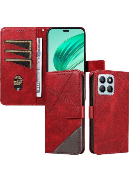 Onur X8B ve Kart Yuvası Deri Telefon Koruma Kılıfı Için Flip Case ile (Yurt Dışından)