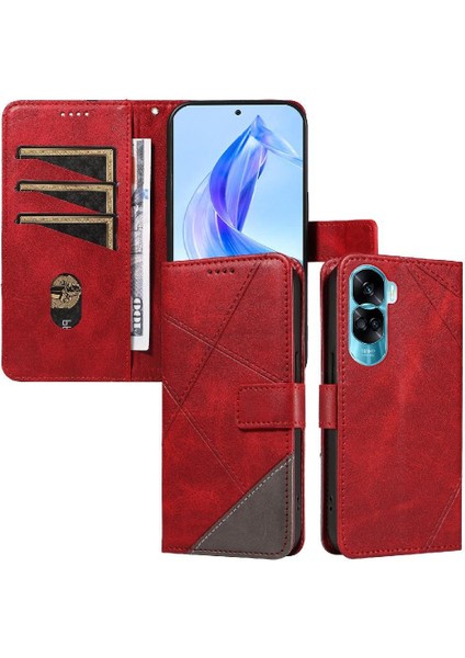 Elmas Dikiş Deri Telefon Kılıfı ile Onur 90 Lite Için Flip Case ve (Yurt Dışından) indirimleri