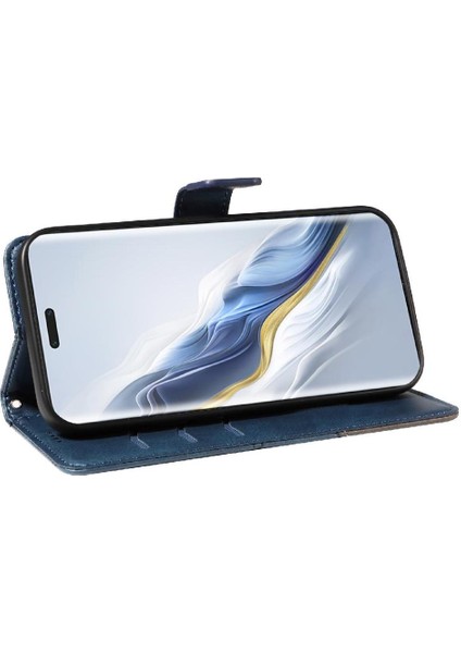 Bdt Shop Onur Sihirli 6 Pro 5g Için Flip Case Deri Telefon Koruma Kılıfı ve Kart (Yurt Dışından)