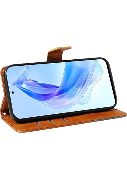 Elmas Dikiş Deri Telefon Kılıfı ile Onur 90 Lite Için Flip Case ve (Yurt Dışından) modelleri