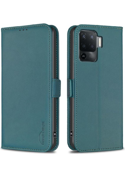 Bdt Shop Oppo A94 4g Için Flip Case Pu Deri Cüzdan Kart Yuvaları Tutucu Darbeye (Yurt Dışından)