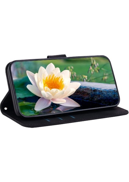 Onur X9A Cüzdan Kabartma Lotus Çiçek Kickstand Manyetik Için Flip Case (Yurt Dışından)