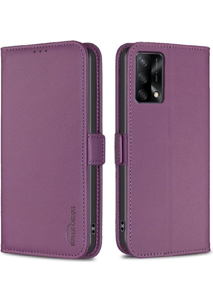 Oppo A95 4g Pu Deri Cüzdan Kickstand Kart Yuvaları Tutucu Için Flip Case (Yurt Dışından)