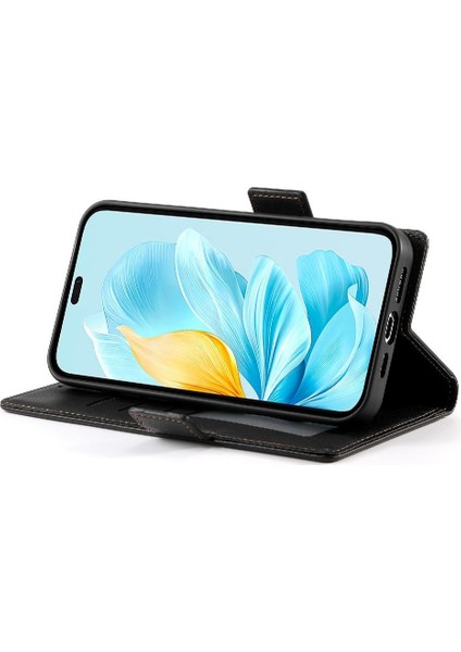 Onur Için Flip Case 200 Lite Flip Iş Günlük Kullanım Cüzdan Kart Yuvaları (Yurt Dışından)